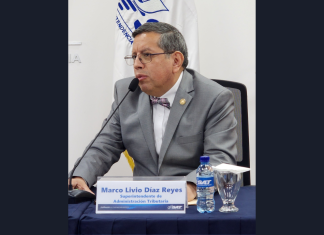 Marco Livio Díaz, titular de la SAT habló de la meta de recaudación tributaria para 2024. Foto: SAT