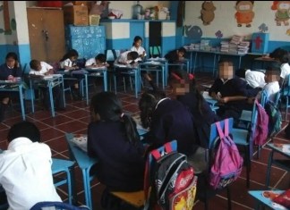Suspenden clases en todos los sectores en Santa María de Jesús, Sacatepéquez, por el incendio que se registra en el Volcán de Agua. Foto: Archivo La Hora