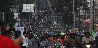 Más de 70 mil motoristas participaron de la actividad. Foto: María José Bonilla / La Hora.