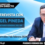 La entrevista se da luego que Pineda solicitó un espacio a La Hora tras de la publicación de trabajos periodísticos.