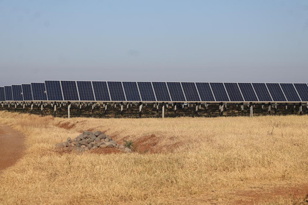 La planta solar Horus tiene una extensión de 2 millones 740 mil metros cuadrados, es decir, unas 274 caballerías. (Foto La Hora: Maria José Bonilla)