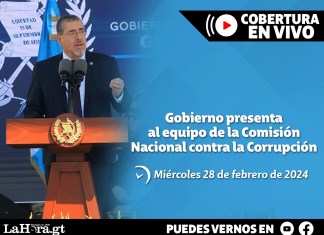 Gobierno de Guatemala presenta al equipo de la Comisión Nacional contra la Corrupción. Diseño: Alejandro Ramírez/La Hora