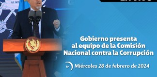 Gobierno de Guatemala presenta al equipo de la Comisión Nacional contra la Corrupción. Diseño: Alejandro Ramírez/La Hora