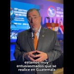 Durante la inauguración de la Sesión de Gobernadores del BID, Bernardo Arévalo ofreció la construcción de siete hospitales, así como el desarrollo de caminos e infraestructura rural. Foto X de Bernardo Arévalo