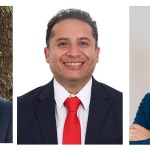 Jean Paul Briere, Miguel Angel Moir y Carlos Sandoval buscan la Gobernación del Departamento de Guatemala. Fotos: Facebook/La Hora