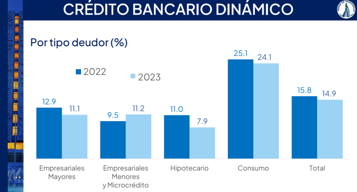 El crédito adquirido por consumo es el tipo de deudor con mayor crecimiento