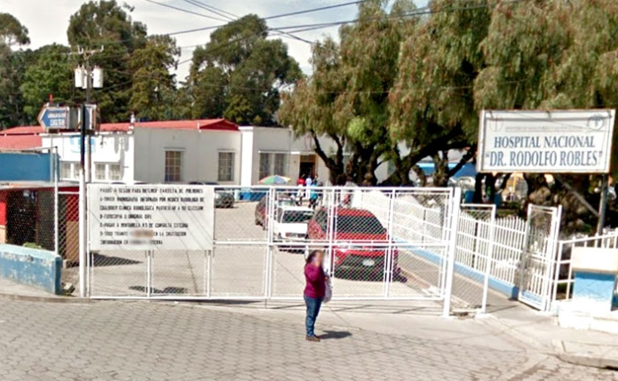 El incidente ocurrió en el Hospital Nacional Rodolfo Robles de Quetzaltenango. Foto La Hora / MSPAS