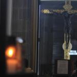 El Cristo Negro de Esquipulas cumple 428 años de estar en la Basílica. (Foto La Hora: José Orozco)