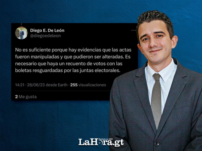 Diego de León fue juramentado este 21 de marzo 2024 como gobernador del departamento de Guatemala. (Foto: Gobernación del departamento de Guatemala)