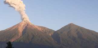 Volcán de Fuego, Guatemala. Foto: Conred
