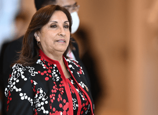 La presidenta Dina Boluarte por presunto enriquecimiento ilícito. Foto: AFP