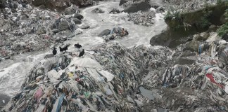 En el audiovisual se muestra la realidad de la contaminación del río Motagua. Foto: Plasticósfera/La Hora