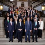 El presidente, Bernardo Arévalo, y si equipo, sostuvieron una reunión con una delegación de Estados Unidos, para iniciar el Diálogo Económico de Alto Nivel entre ese país y Guatemala. Foto: Gobierno de Guatemala