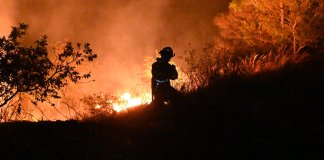 Las Brigadas y Bomberos han controlado 13 de los 23 incendios forestales activos. Foto: Bomberos Voluntarios