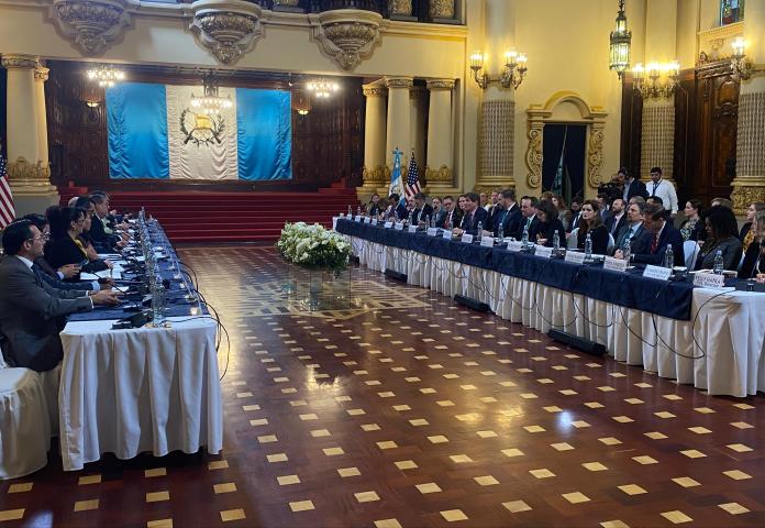 Este lunes 18 de marzo de inauguró el Diálogo Económico de Aalto Nivel con autoridades de Estados Unidos y Guatemala. (Foto: José Orozco/La Hora)