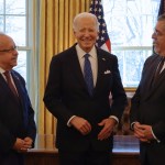 El presidente de EE.UU., Joe Biden recibió al presidente guatemalteco Bernardo Arévalo y al canciller Ramiro Martínez. Foto: Gobierno de Guatemala