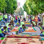 La alfombra es conocida como la más grande de Guatemala. Foto: Facebook Municipalidad de Guatemala, de 2018/La Hora