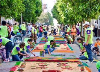 La alfombra es conocida como la más grande de Guatemala. Foto: Facebook Municipalidad de Guatemala, de 2018/La Hora