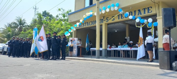 Subestación de la Policía Nacional Civil (PNC) en la aldea Tecojate, Nueva Concepción, Escuintla. 