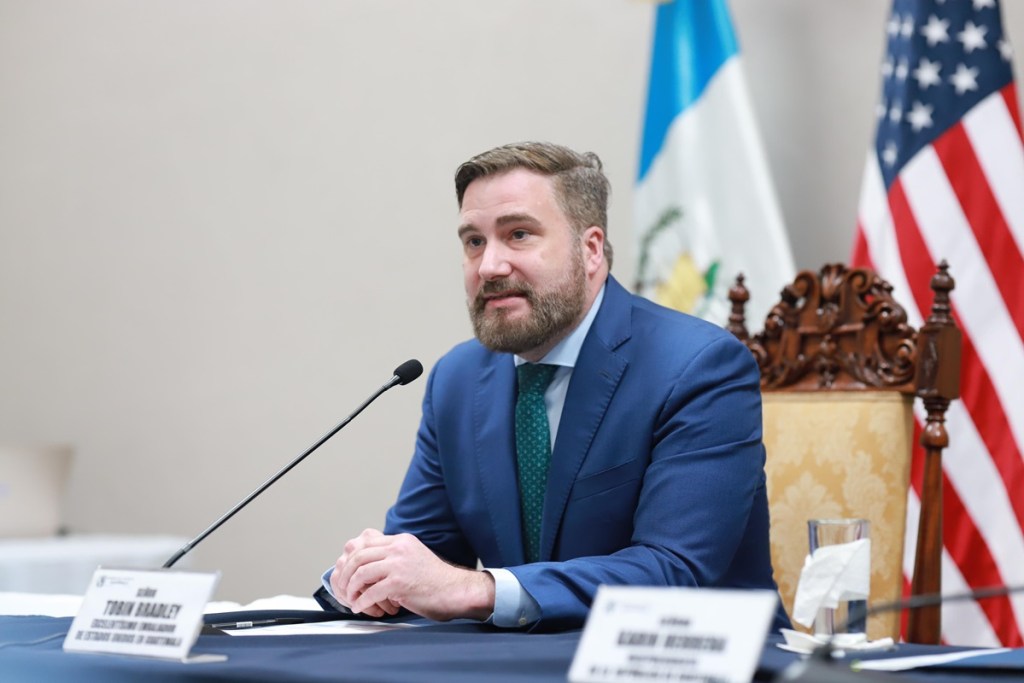 Embajador de Estados Unidos, Tobin Bradley y su encuentro impulsado por USAID. Foto: Gobierno de Guatemala/La Hora