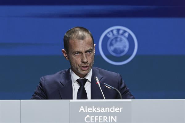 Foto de archivo del presidente de la UEFA Aleksander Ceferin. EFE,/EPA/MIGUEL A. LOPES