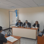 Sala Segunda de Apelaciones del Ramo Penal conoce apelación de representante de víctimas del caso "Dos Erres" por absolución de tres exmilitares acusados. Foto: Cristóbal Véliz/La Hora
