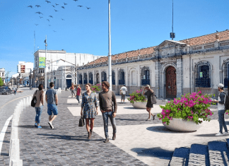 Esta será la nueva imagen que tendrá el atrio de la catedral. (Foto: Municipalidad de Guatemala)