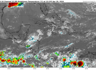 El ambiente nuboso y cálido podría generar lluvias. (Foto: Insivumeh)