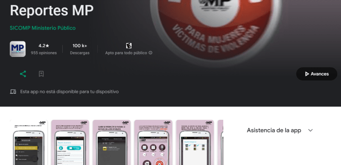 En la App del MP se pueden hacer denuncias. 