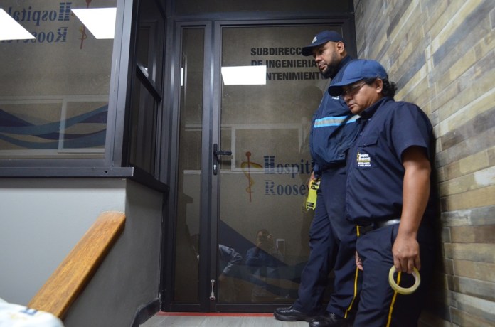 "El titular del Hospital, Luis Chávez ordenó el cierre de las áreas con medidas de sellado hasta nueva orden" Foto: MSPAS / La Hora