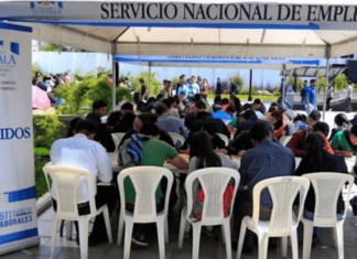 La feria del empleo. Foto La Hora: Archivo.