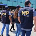 El Ministerio Público (MP) realiza una inspección ocular en el Aeropuerto Internacional La Aurora. Foto: MP
