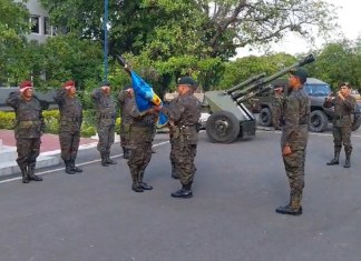 Acto de relevo de mando en la Segunda Brigada de Infantería de Zacapa. Foto: Ministerio de la Defensa