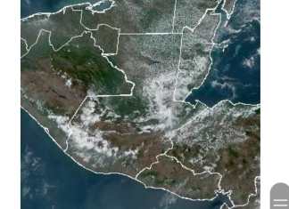 El Insivumeh analiza imágenes sobre el comportamiento atmosférico en el país. Foto: captura de pantalla Insivumeh