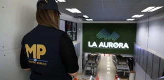 Foto MP El MP informó de una inspección ocular por parte de la Fiscalía contra la Corrupción en el Aeropuerto La Aurora.