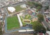 Vista aérea del Parque Bicentenario de la zona 21, que costó Q39.5 millones. Foto: Ministerio de Cultura y Deportes.