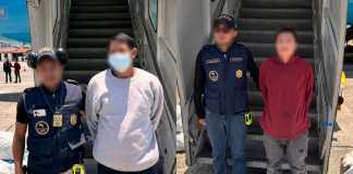 Los dos hombres fueron capturas tras ser retornados a Guatemala. / Foto: Instituto Guatemalteco de Migración (IGM)