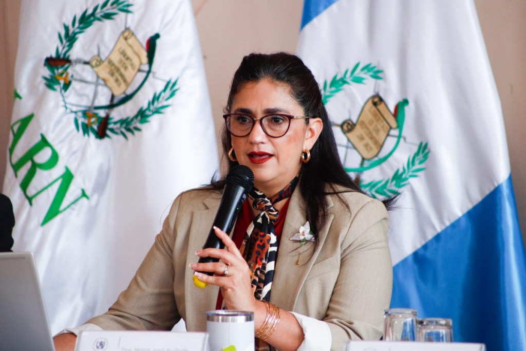María José Iturbide, ministra de Ambiente y Recursos Naturales (MARN) destituida por uso de vehículos oficiales por su hija. FOTO: Archivo. La Hora