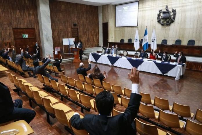 Asamblea de Magistrados de Corte de Salas de Apelaciones del Organismo Judicial (OJ). Foto: OJ