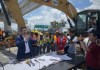 El vocero de CEBCO, Carlos Sandoval, dijo que reanudarán los trabajos de construcción. Foto: La Hora, José Orozco.