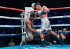Ryan Garcia noquea a Devin Haney en la décima ronda de la pelea de boxeo de peso súperligero en Nueva York. (AP Foto/Frank Franklin II)