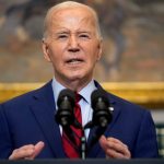 El presidente Joe Biden pronuncia un discurso sobre las protestas estudiantiles por la guerra en Gaza. (Foto AP/Evan Vucci)