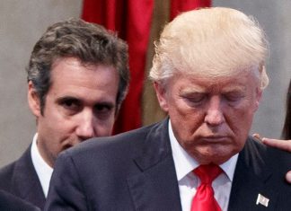 Donald Trump y su entonces abogado Michael Cohen, en septiembre de 2016. (Foto AP/Evan Vucci, Archivo)