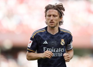 Luka Modric sábado 11 de mayo de 2024. (Foto AP/Fermín Rodríguez)