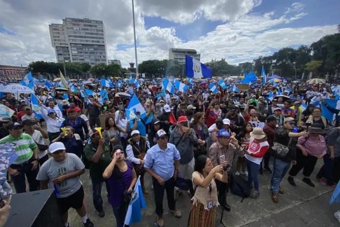 La manifestación de este jueves es parte de las protestas que se anunciaron al Ministerio de Gobernación. Foto: José Orozco.