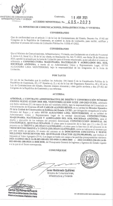 En 2023 se fijaron 365 días calendario para ejecutar el proyecto. (Foto: captura de pantalla)