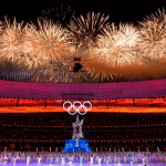 Ceremonia de clasura de los Juegos Olímpicos de Invierno de Beijing. Foto: AP/Bernat Armangue)