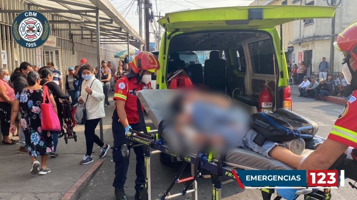 Una mujer resultó herida en un ataque armado que se registró en el kilómetro 7.7 de la Ruta al Atlántico. Foto: Bomberos Municipales