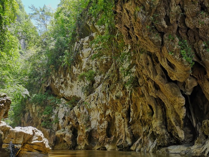 El boquerón es un cañón formado por la erosión del río Cuilco. Foto La Hora / Cortesía Cristóbal Colón