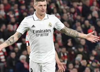 Toni Kroos del Real Madrid El internacional alemán de 2024 “ha decidido poner fin a su etapa como futbolista profesional tras la Eurocopa 2024”. (Foto AP/Álvaro Barrientos, Archivo)